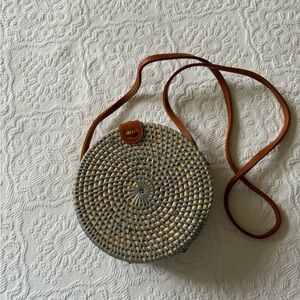 Round Bali Bag (rattan)